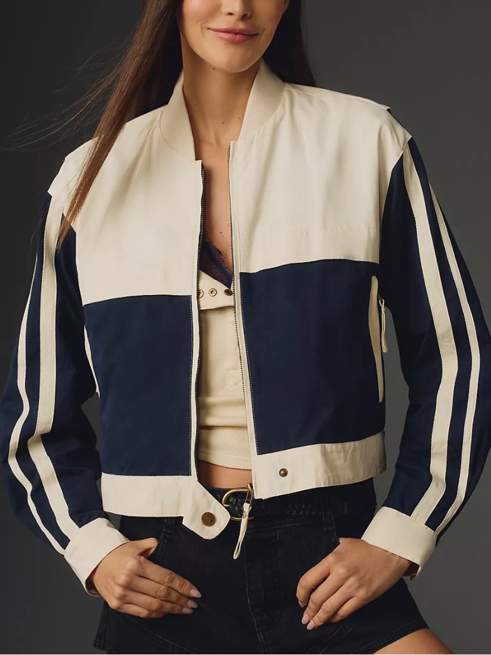 Anthropologie Pilcro Sporty Bomber Jacket